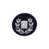 Drum Major Badge Silver Bullion on Navy