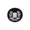Drum Major Badge Silver Bullion on Black