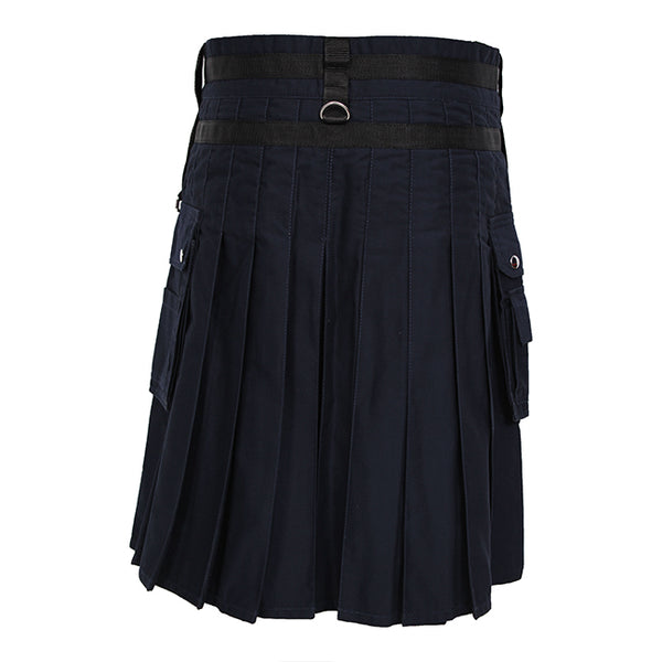Red/Navy Deluxe Utility Fashion Kilt