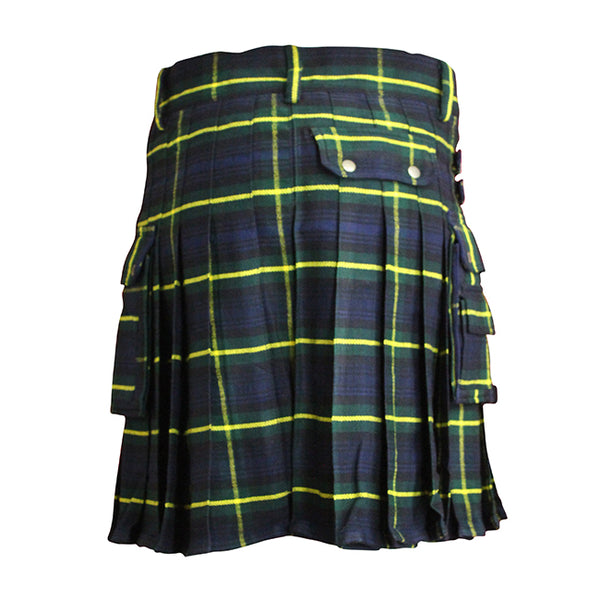 Gordon Tartan Contemporary Utility Kilt Heavy Weight 16oz With Buckle Strap