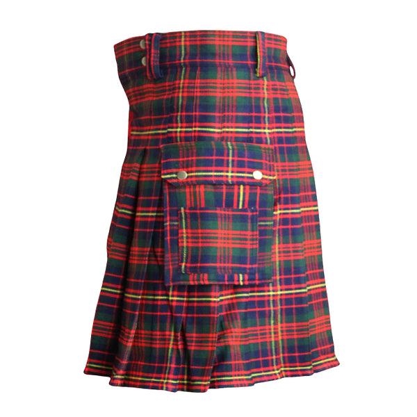 Cameron Of Erracht Mod Tartan Contemporary Utility Kilt Heavy Weight 16oz With Buckle Strap