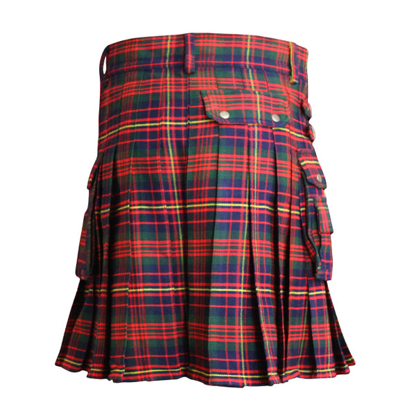Cameron Of Erracht Mod Tartan Contemporary Utility Kilt Heavy Weight 16oz With Buckle Strap