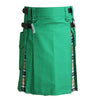 Hybrid Kilt Green With Tartan