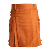 Saffron Tartan Contemporary Utility Kilt Heavy Weight 16oz With Buckle Strap