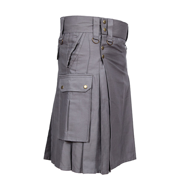 Stowaway Modern Men's Utility Kilt 6 Pockets