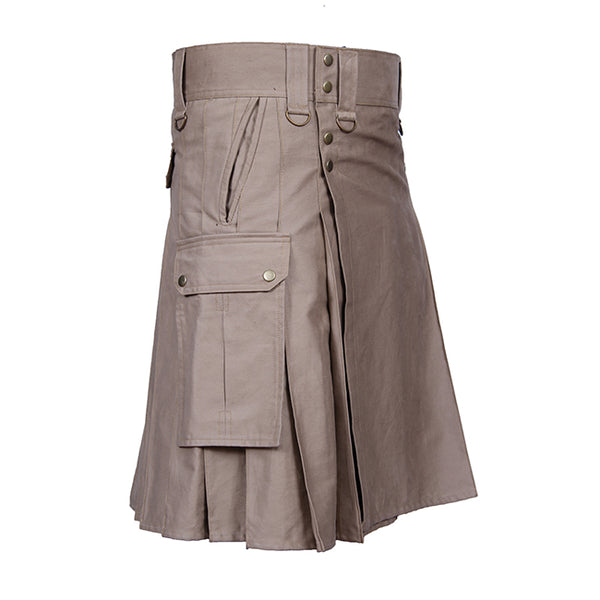 Stowaway Modern Men's Utility Kilt 6 Pockets