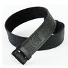 Lion Rampant Embossed Kilt Belt In Leather