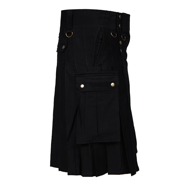 Stowaway Modern Men's Utility Kilt 6 Pockets