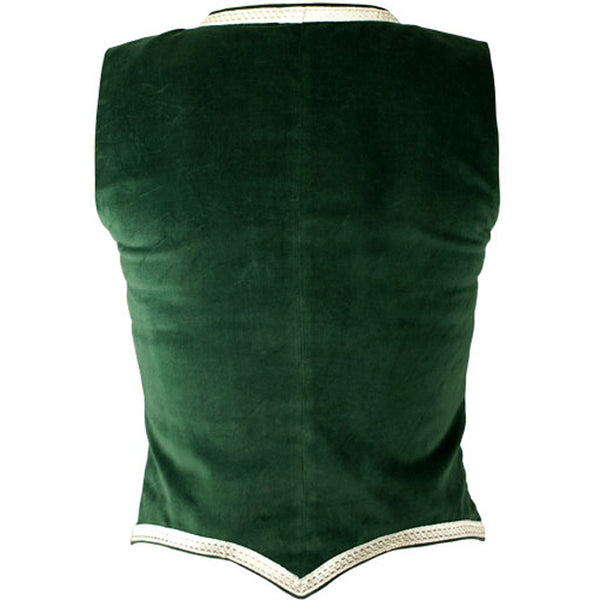 Green Velvet Highland Dance Vest