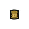 Drummer Badge Gold Bullion on Black