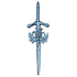 Scottish Thistle Sword Design Kilt Pin