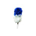Blue Over White 5 Inch Feather Hackle