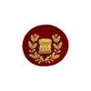 Drum Major Badge Gold Bullion on Red