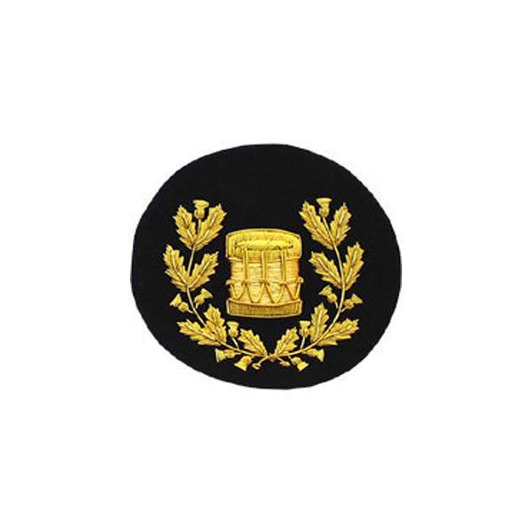 Drum Major Badge Gold Bullion on Black