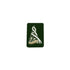 Bagpipe Badge Silver Bullion on Green