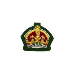 Kings Crown Badge Gold Bullion on Green