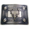 Men's Scottish Kilt Belt Buckle Stag Design