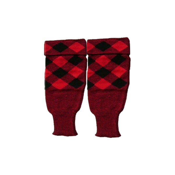 Red & Black Hose tops in 100% pure wool