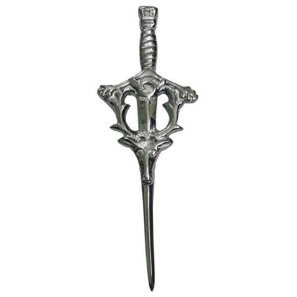 Celtic Stag Head Design Kilt Pin