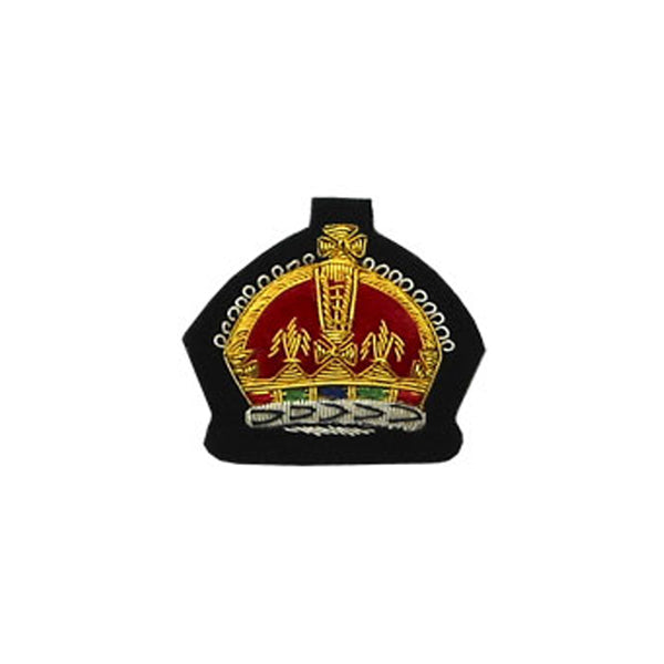 Kings Crown Badge Gold Bullion on Black