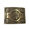 Men's Scottish Kilt Belt Buckle Celtic & Thistle Design