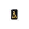 Bagpipe Badge Gold Bullion on Black