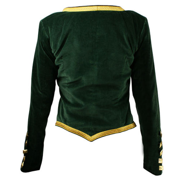 Green Velvet Highland Dance Jacket