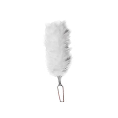 White 5 Inch Feather Hackle 12 pcs