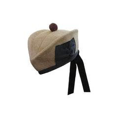 Tan Glengarry Hat With Light Brown Toorie