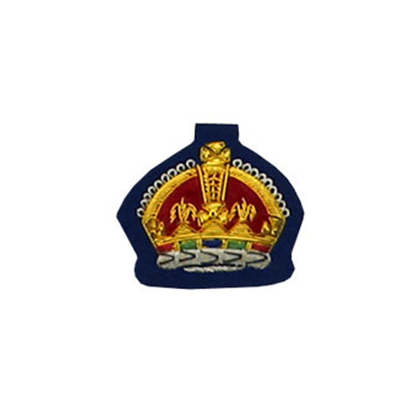 Kings Crown Badge Gold Bullion on Navy