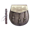 Leather Sporran Celtic Embossed