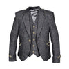 Pro Grey Brushed Blazer Argyll Jacket & Vest