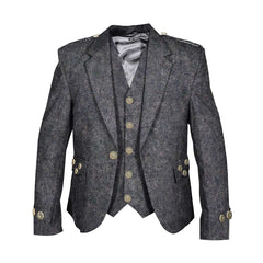 Pro Grey Brushed Blazer Argyll Jacket & Vest
