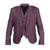 Pro Maroon Tweed Argyll Jacket & Vest