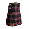 Black Stewart Tartan 8 Yard Scottish Kilt Light Weight