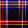 Black Stewart Tartan 8 Yard Scottish Kilt Heavy Weight